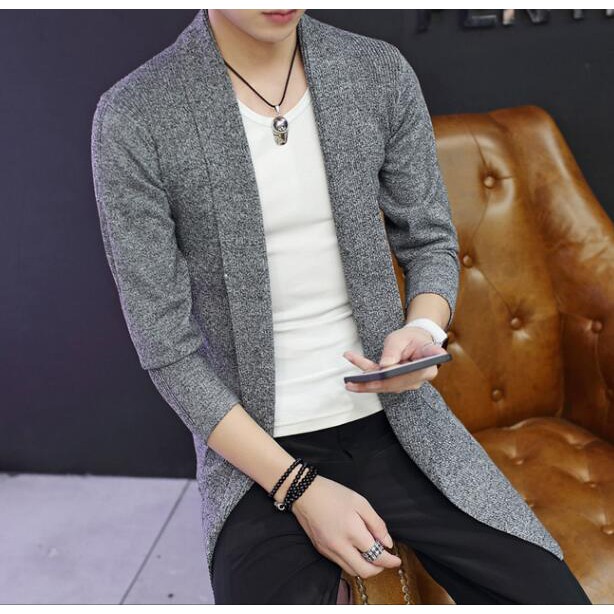 mens open front cardigan