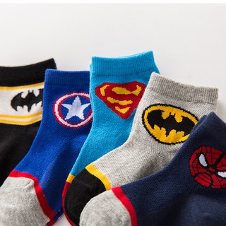 Children's sports socks Boy / girl cotton socks Superhero Batman Spider-Man Cartoon Children Socks Fashionable breathable cotton socks #3