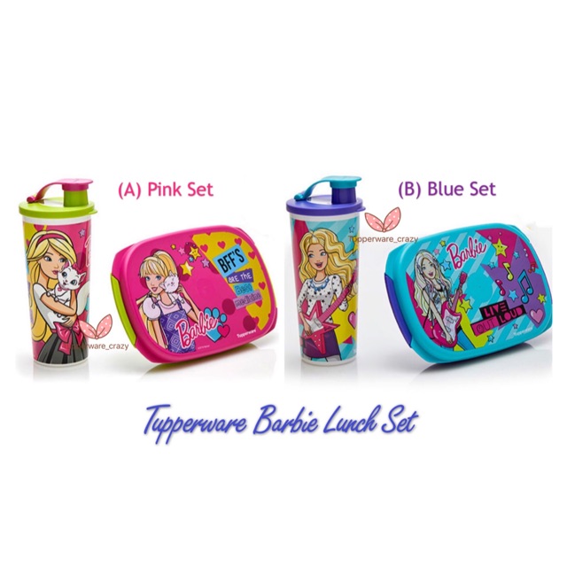 tupperware barbie lunch box