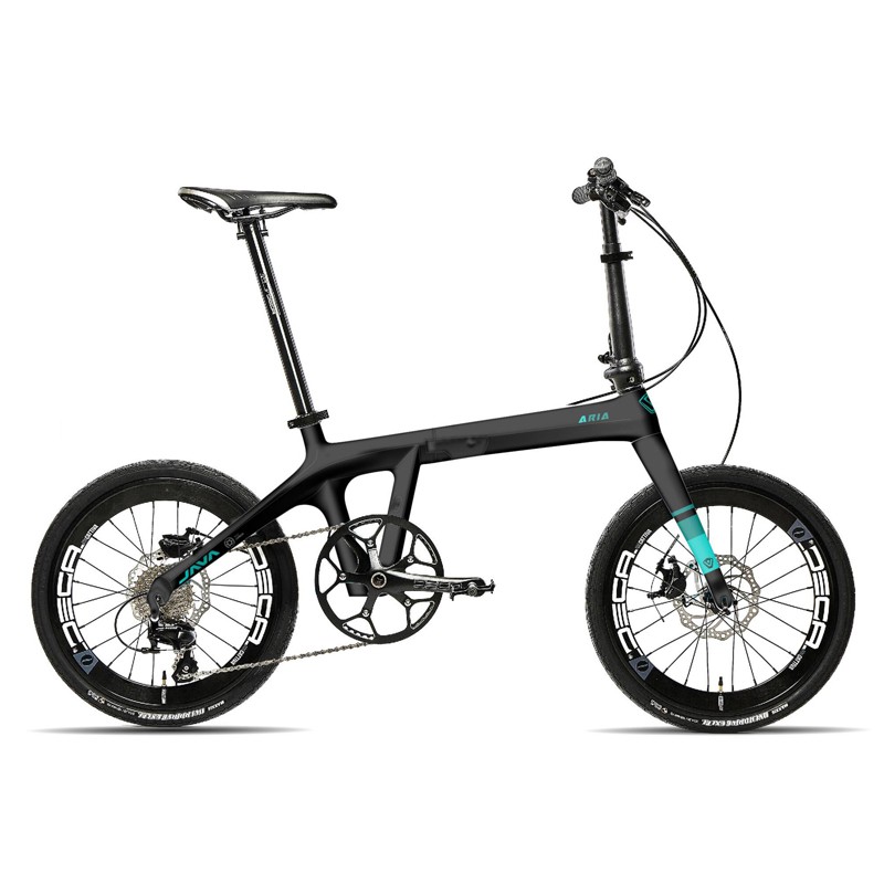 JAVA Folding Bike Carbon Fiber Car 18 Variable Speed Double Disc Brake