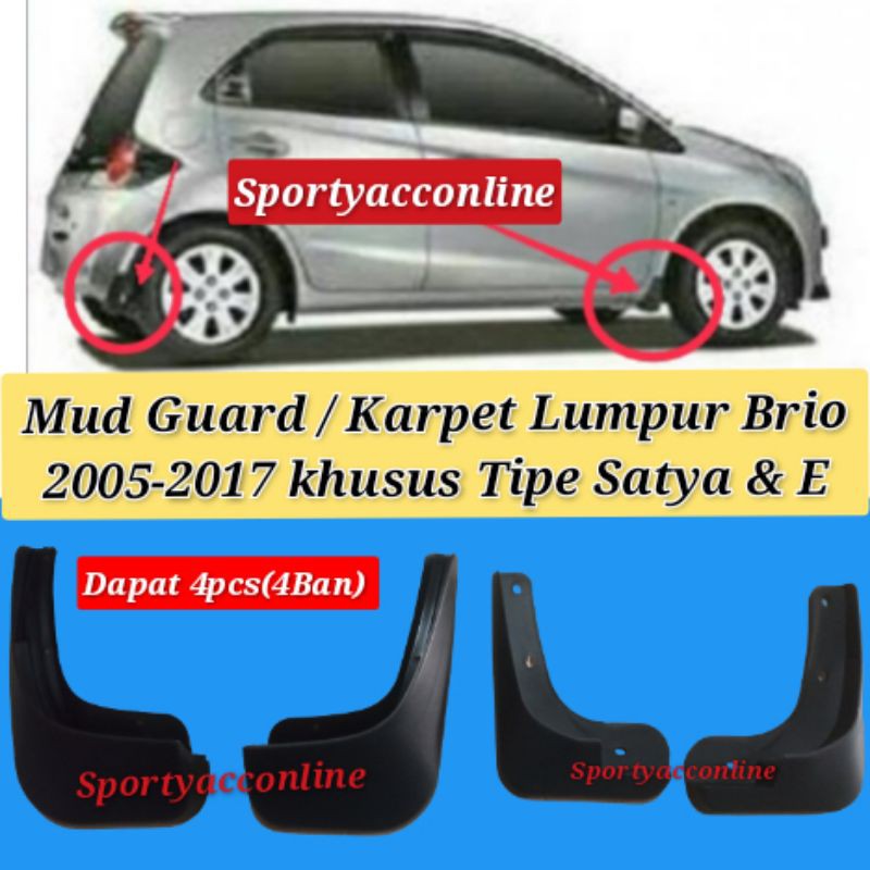 honda brio mudguard