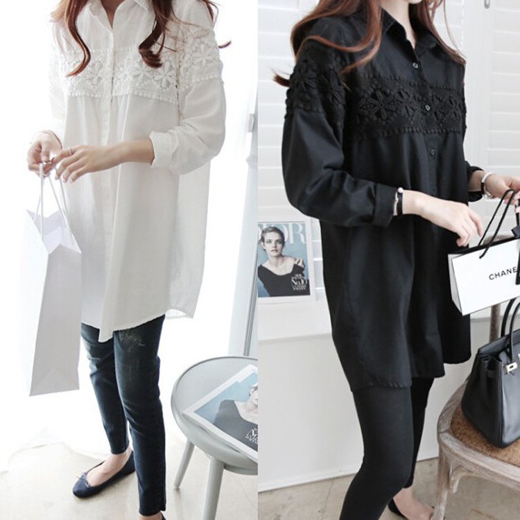  plus  size  women ladies cotton shirt blouse  baju  wanita 