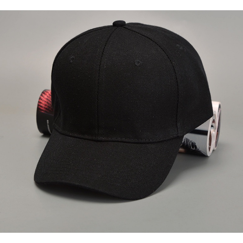 JPOQW-summer Men Women Solid Color Baseball Cap New Black Snapback Hat Hip-Hop Adjustable Bboy Caps 