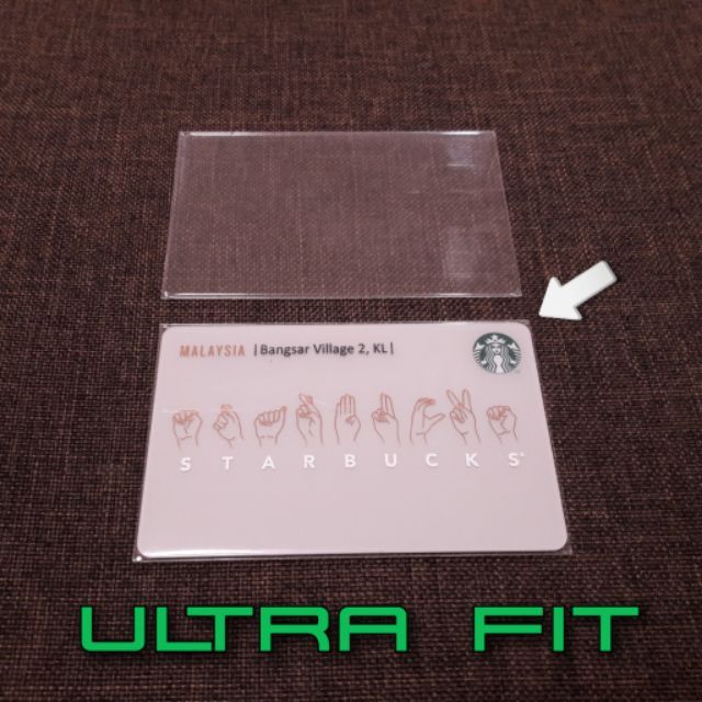 Shop Malaysia 100pcs Ultra Fit Starbucks Card Plastic Sleeve Case For Coffee Bean Cbtl Credit Debit Card Ic Driving License Shopee Singapore