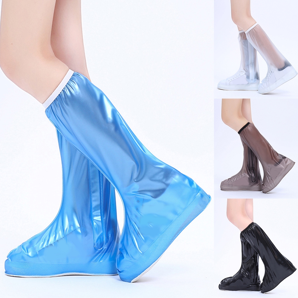 Women Girls Non-slip PVC Rainproof Shoe Covers Waterproof Protector Overshoes
