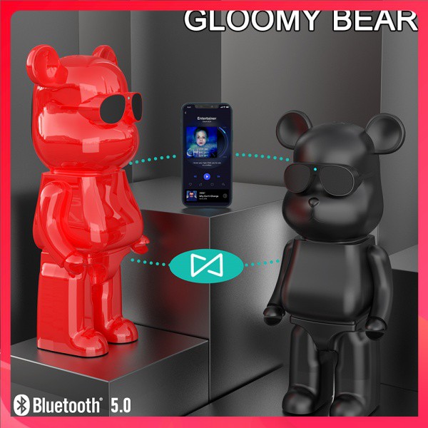 New Animal Cartoon Violent Bear Wireless Bluetooth Speaker Christmas Gift  Holiday Gift Gloomy Bear Support FM radio | Shopee Singapore