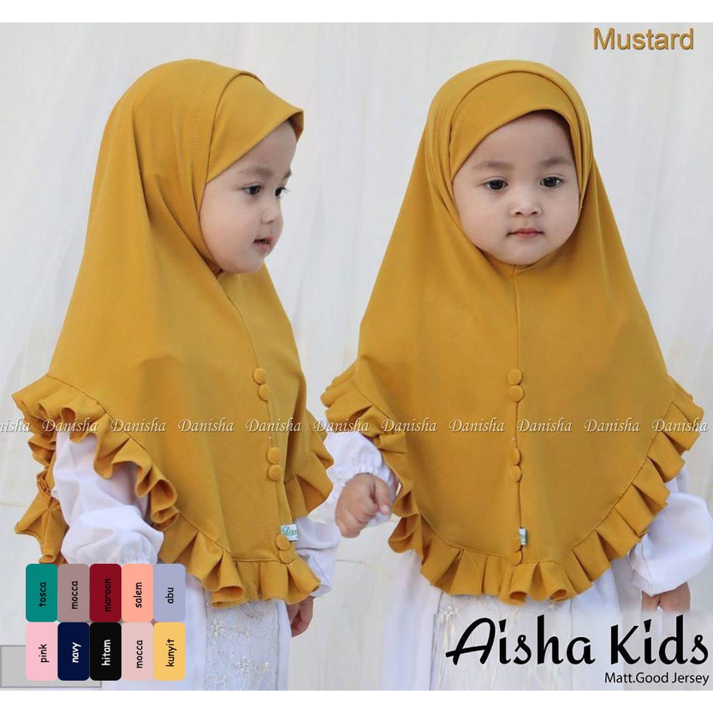 Danisha Jilbab  Children  instant veil khimar  rempel 