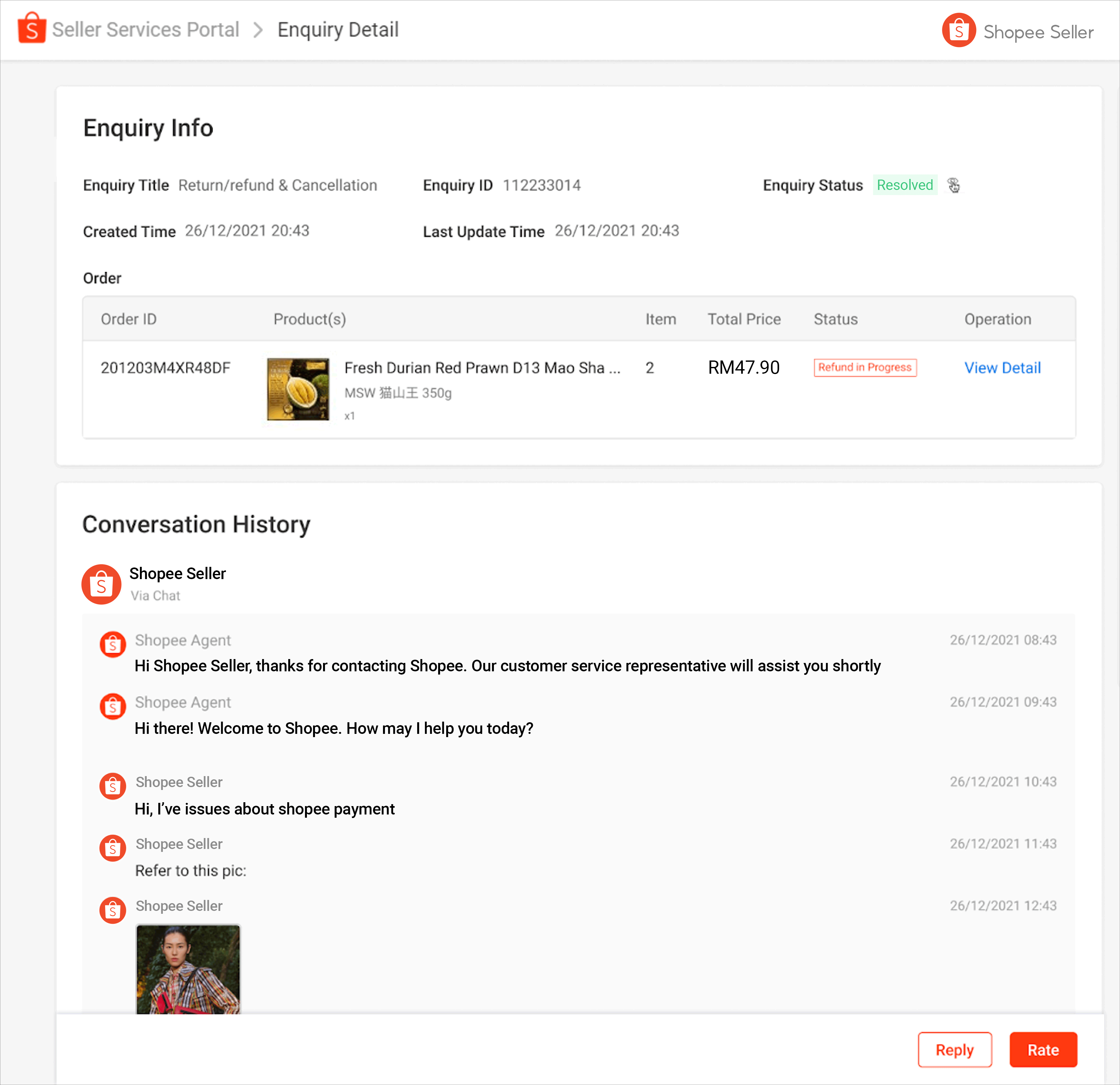 Services Portal enquiries | MY Seller Education [Shopee]