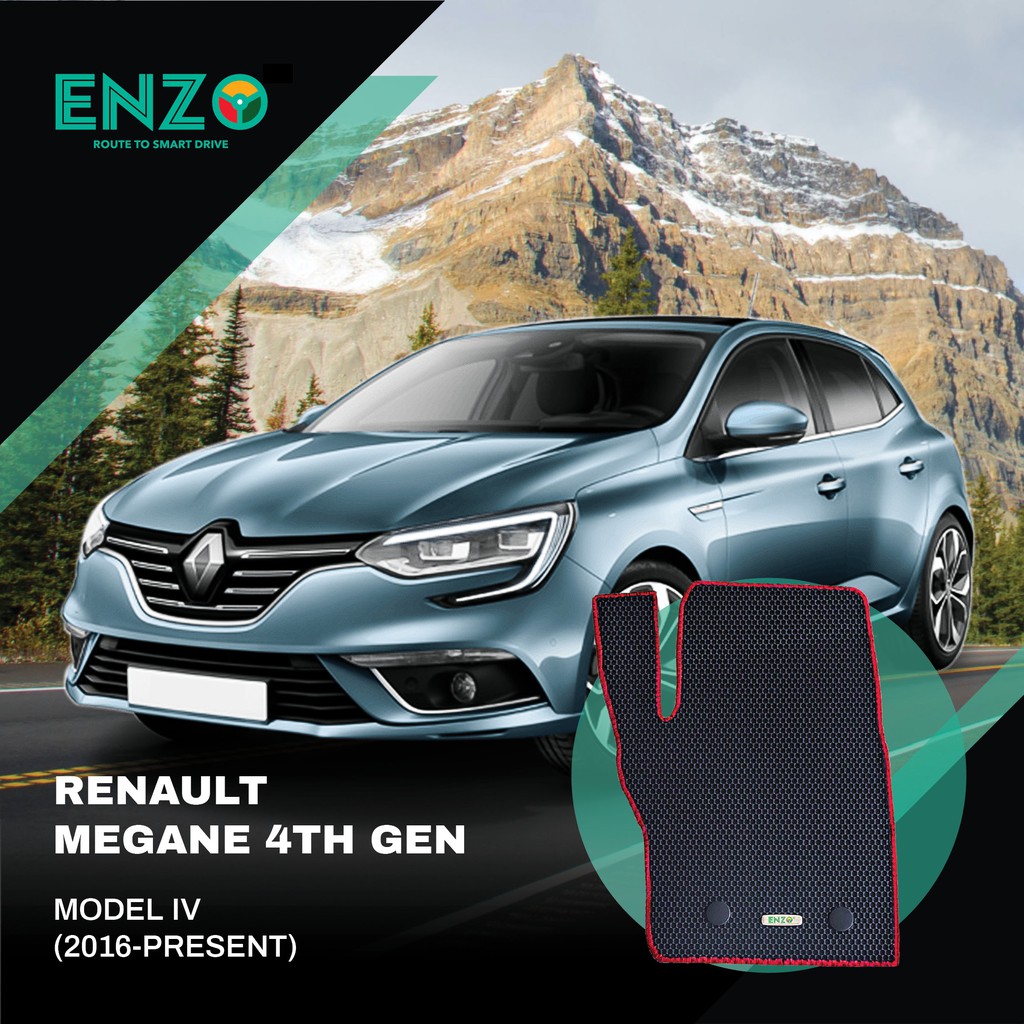 Enzo Car Mat Renault Megane 4th Gen Model Iv Saloon 16 Present Shopee Singapore