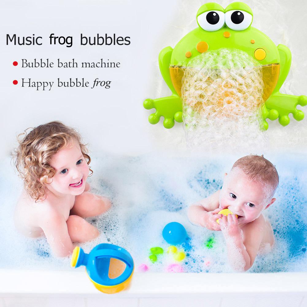 frog bubbles bath