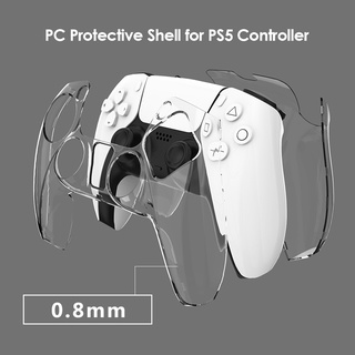 For PS5 DualSense Skin Transparent Clear PC Cover Ultra Slim Protective Case for PlayStation 5 Controller Accessories