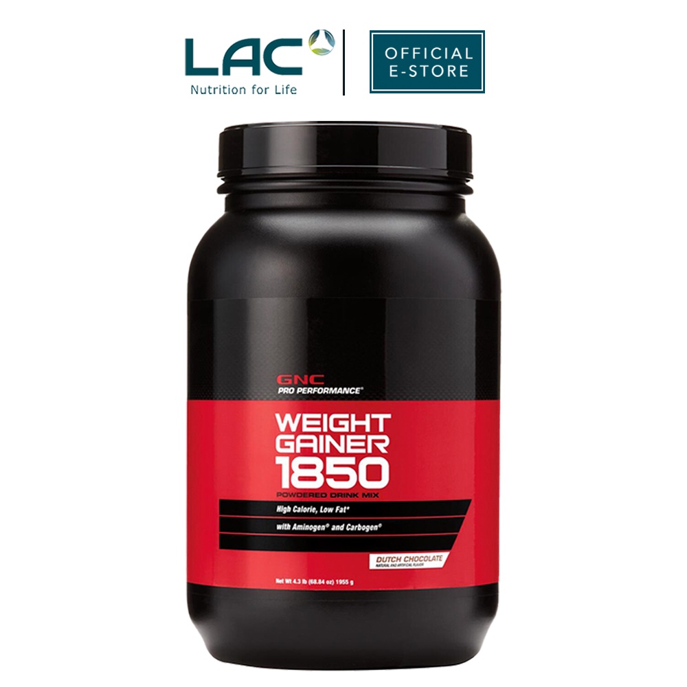 [GNC PRO PERFORMANCE LAC Exclusive] Weight Gainer 1850 Vanilla/ Chocolate Flavour (4.3lb