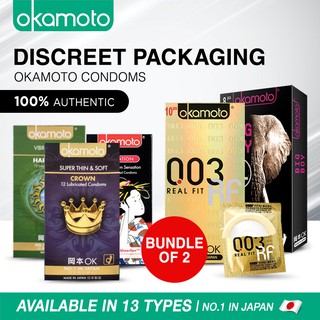 Image of [BUNDLE OF 2] [DISCREET PACKAGING] Mix & Match *OK Series Okamoto Condom Series from Local Supplier*