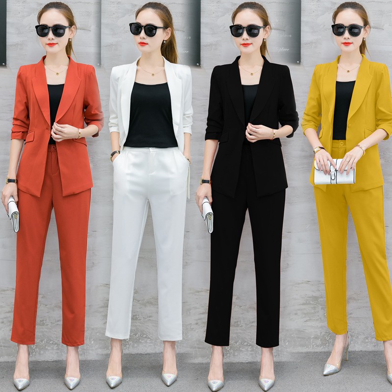 cropped pants suit womens