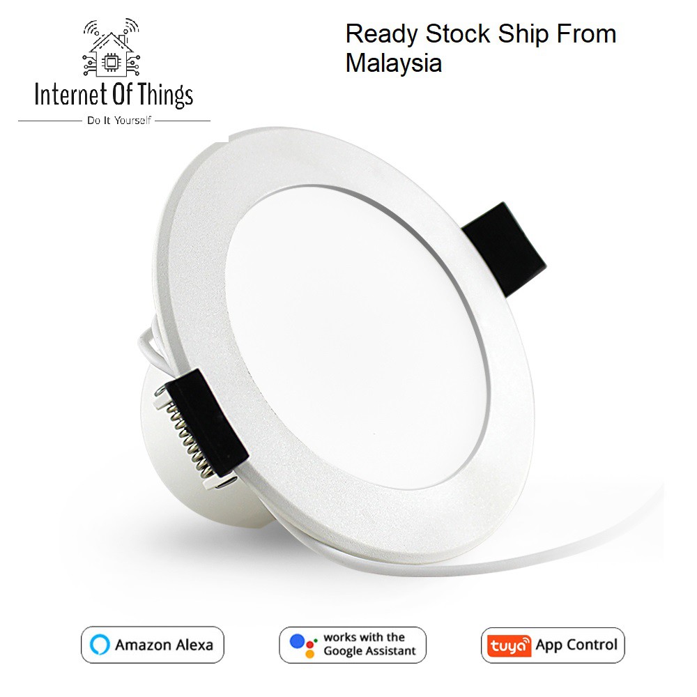 Zemismart Tuya Wifi Homekit Downlight Rgbcw Color Changing With Music For Home Party Led Ceiling Light Alexa Google Home Shopee Singapore