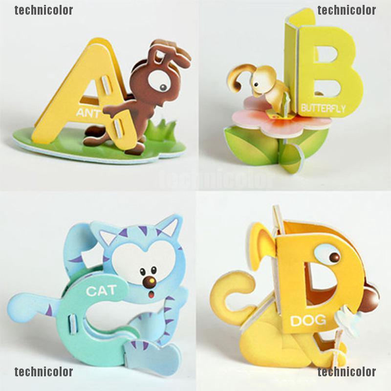 3d alphabet puzzle