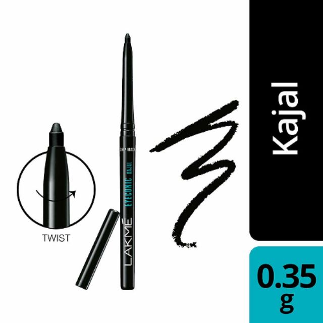 Lakme Kajal Eyeliner Twist Black Colour Shopee Singapore