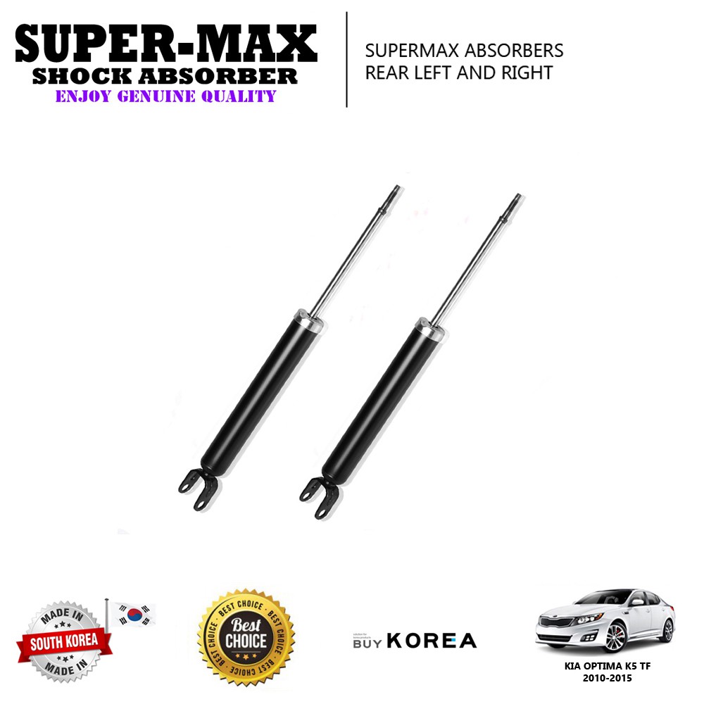 Kia Optima K5 Rear Left And Right Supermax Gas Shock Absorbers Shopee Singapore