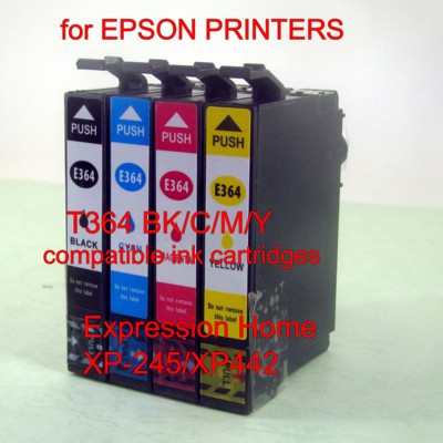 COMPATIBLE 364 BK/C/M/Y USED WITH EPSON XP-245/XP-442 ...