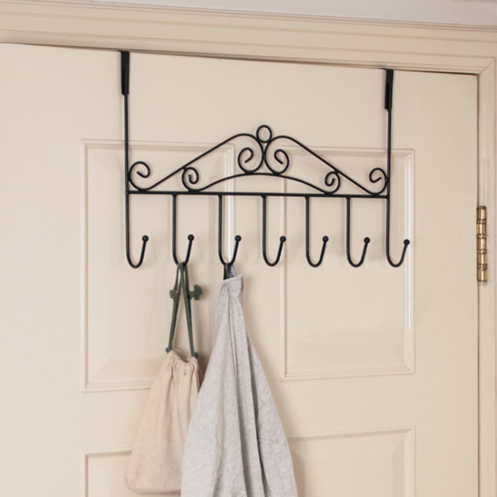 Door Hook Hanger Bath Washroom Coat Ceiling Hanging Rack