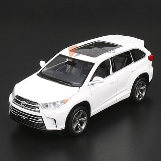 Shop Malaysia Ready Stock Toyota Highlander Suv 1 32 Diecast Car Model With Pull Back Light Sound Function Metal Toy Vehicle Shopee Singapore