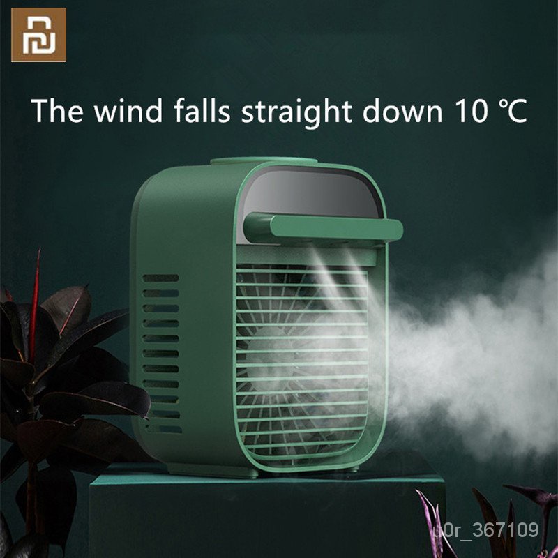 Youpin Air Conditioning Fan 180ml 20db Water Mist Fan Portable Usb Mini Office Desktop Electric Cooling Fan Coolerpackag Shopee Singapore