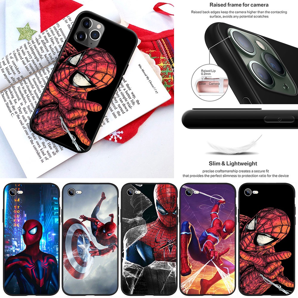 XC61 Marvel SpiderMan Case iPhone 13 12 Pro Max Mini XS Max X | Shopee ...