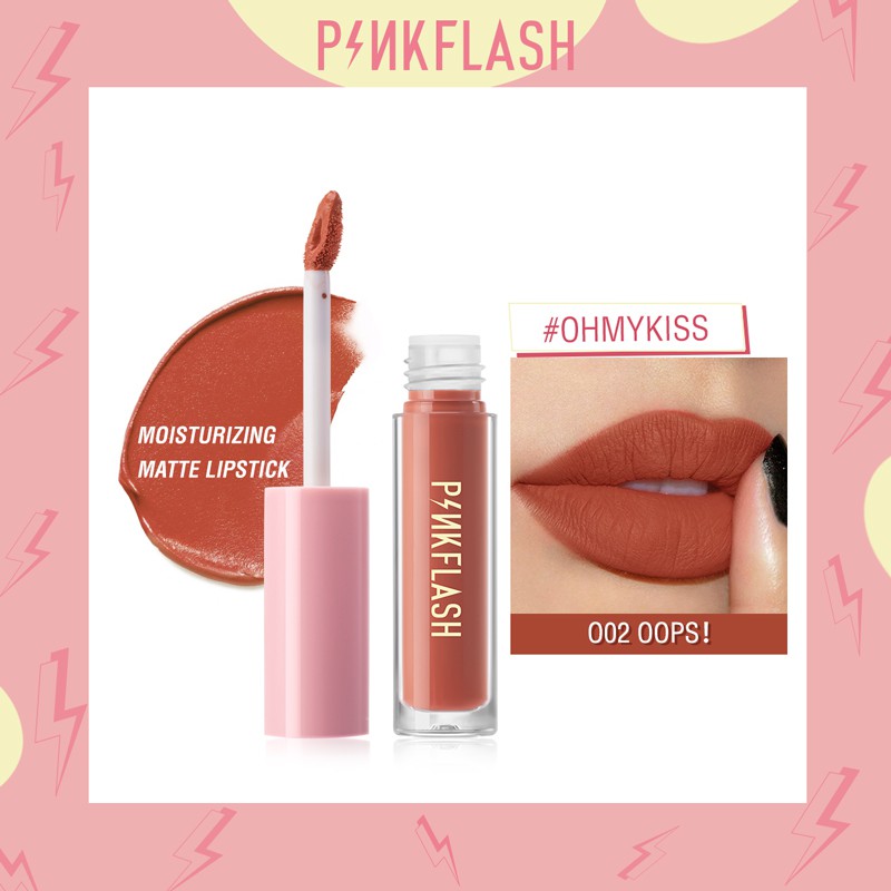 Pinkflash Ohmykiss Soft Matte Liquid Lipstick Ve Moisturising Long Lasting Lipgloss Shopee