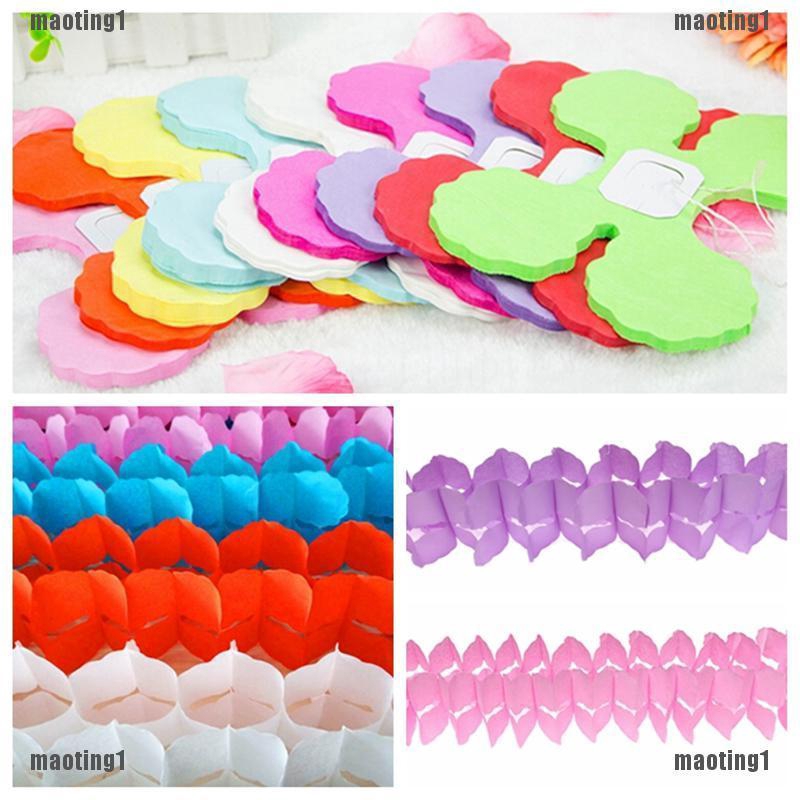 Mt1 Hanging Paper Garlands Flora Chain Wedding Party Ceiling