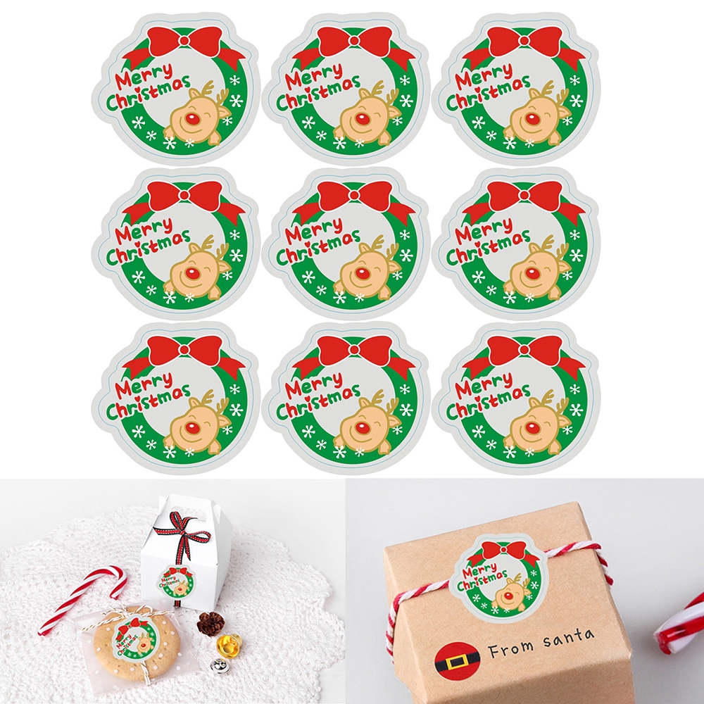 Scrapbooking Embellishments 90pcs Merry Christmas Sealing Stickers Diy Gifts Labels Candy Packaging Tags Yr Jeoz Com Co