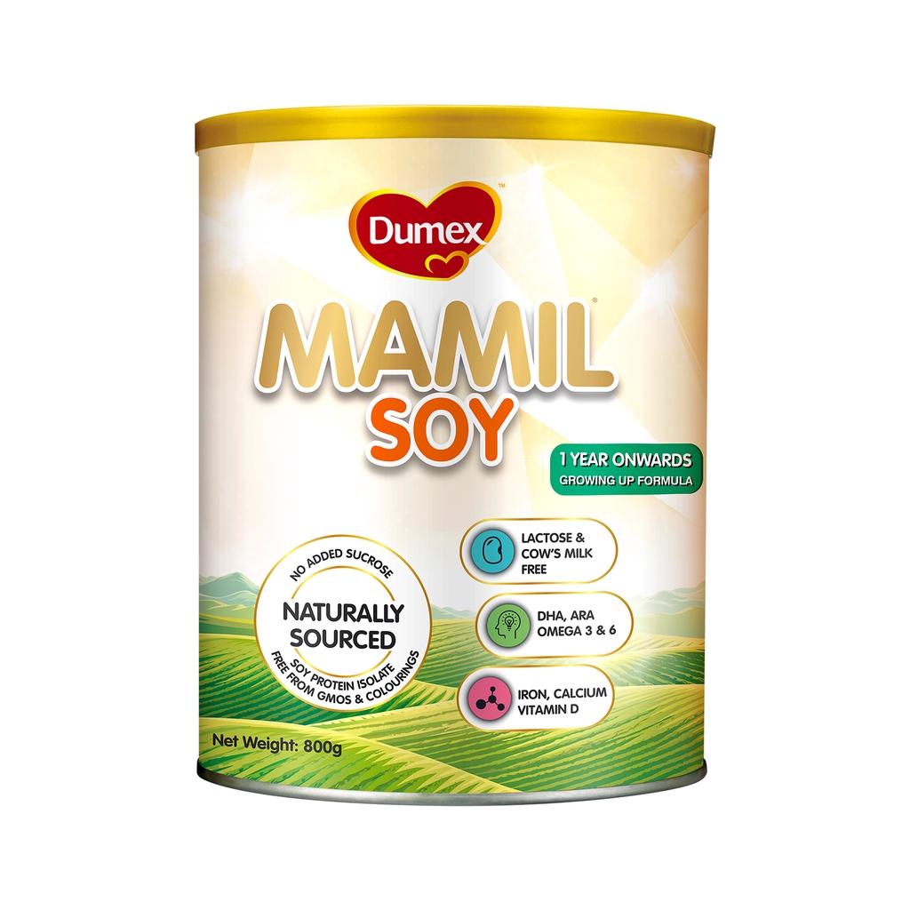 Dumex Mamil Gold Soy Growing Up Milk Formula (1 year onwards) (800g ...