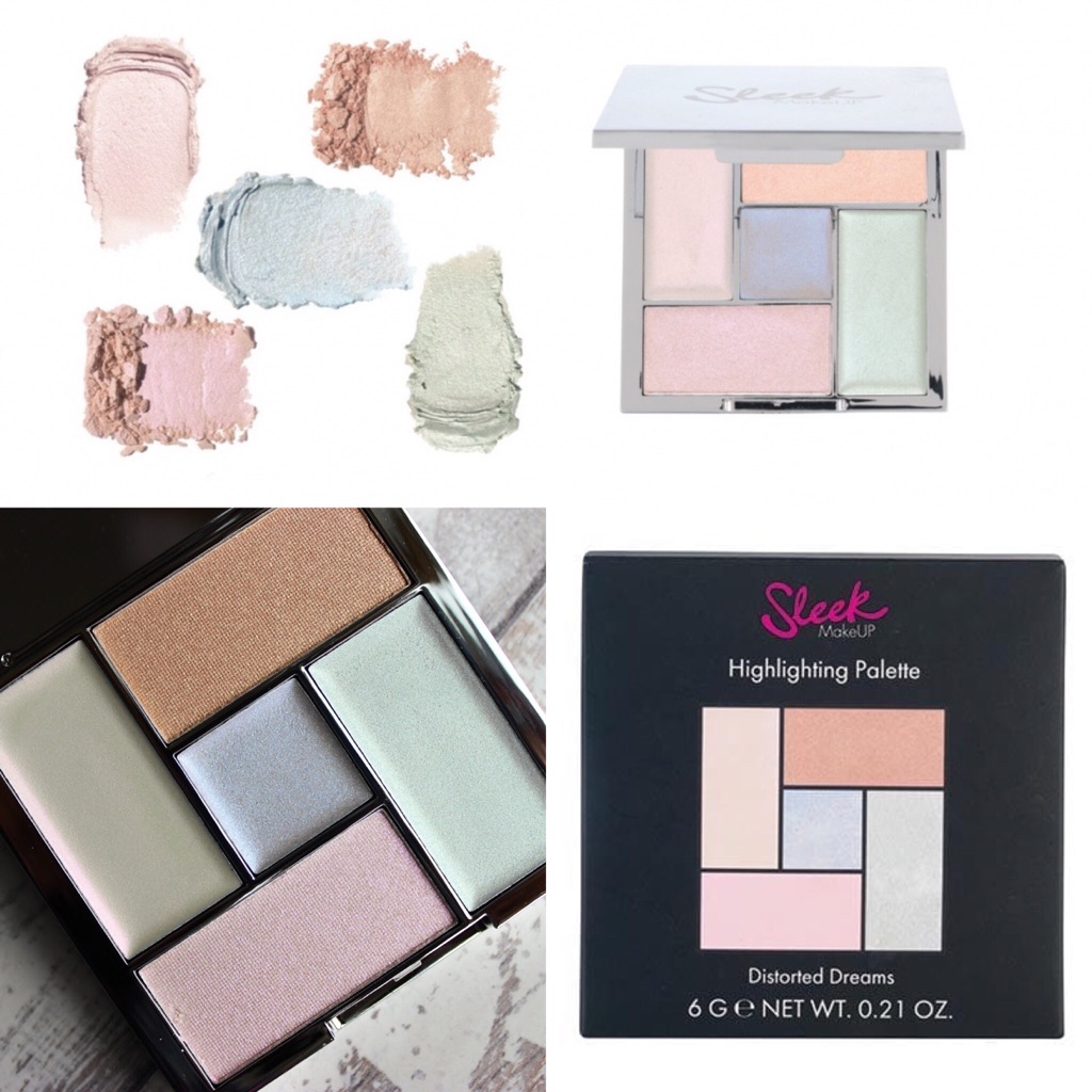sleek makeup highlighting palette distorted dreams