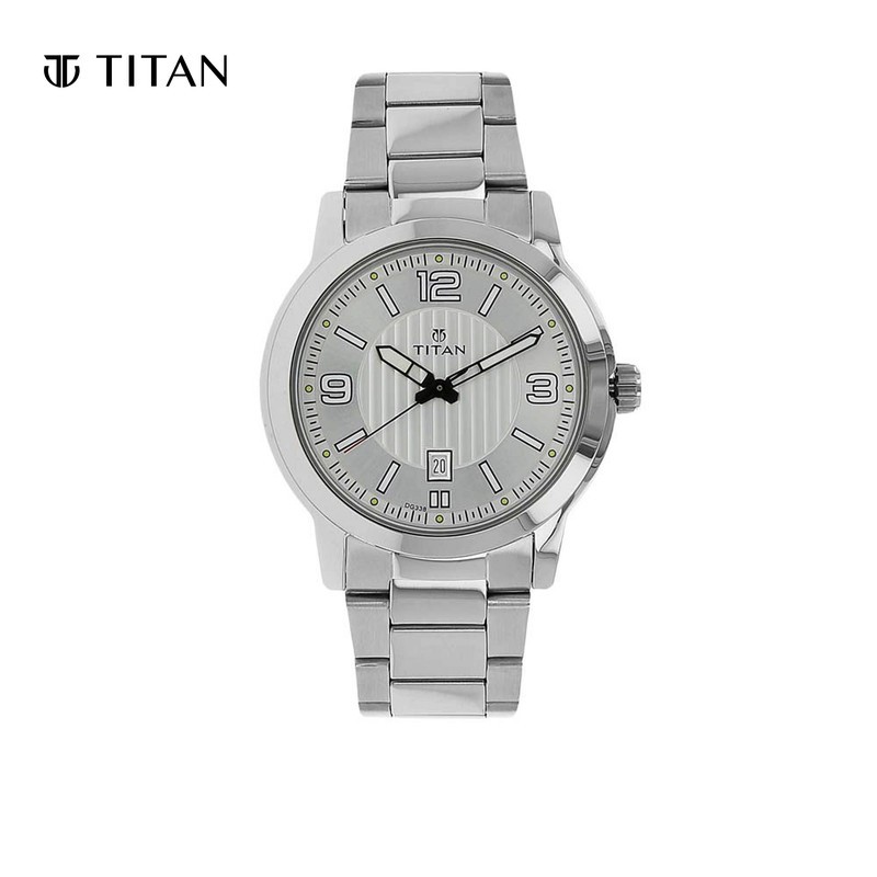 titan silver watches for gents