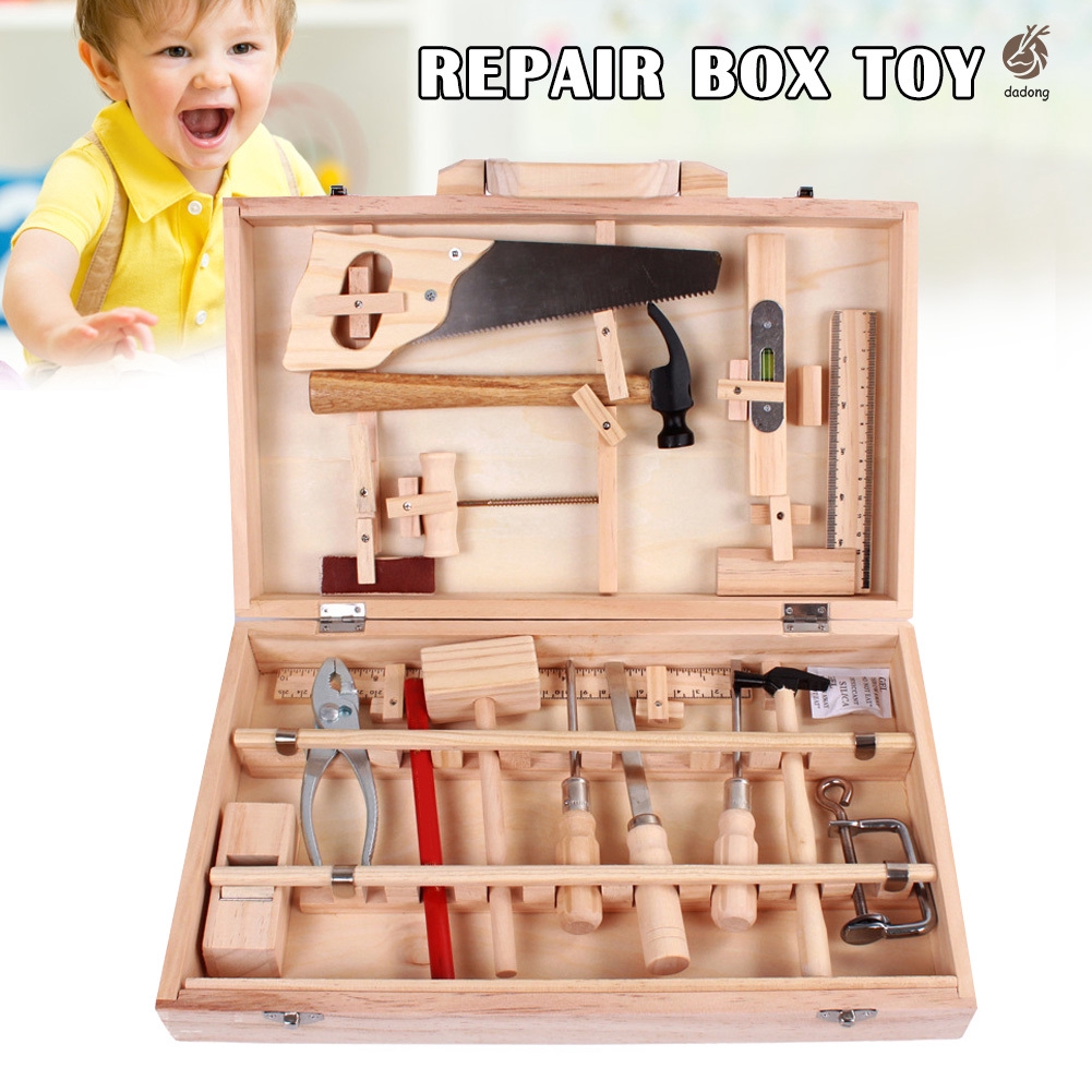 kids woodworking set