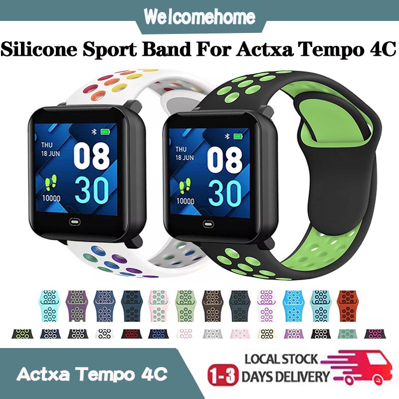 Actxa Tempo 4C Fitness Tracker Smart Watch Strap Waterpoof Silicone