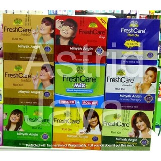 (12 pcs) FreshCare Aromatherapy Oil Roll On Minyak Angin ...