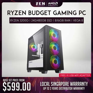 ZEN - RYZEN 3 Series Budget Gaming Desktop PC - [Gamemax X Zen Digital series]