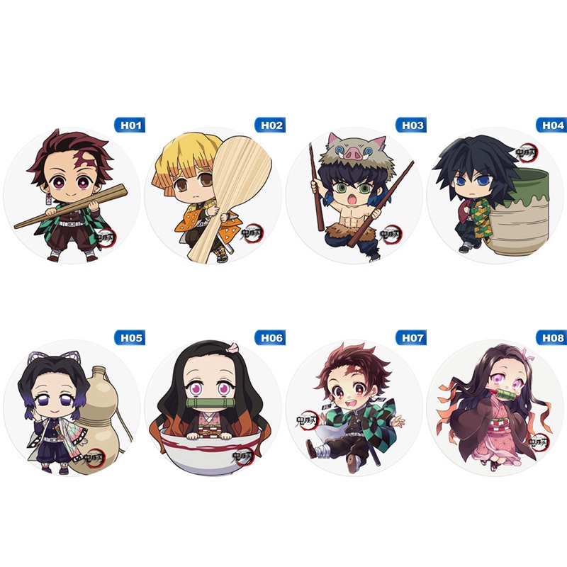 Kawaii Anime Demon Slayer Kimetsu No Yaiba Kamado Tanjirou Pin Button Brooch Badge Shopee Singapore