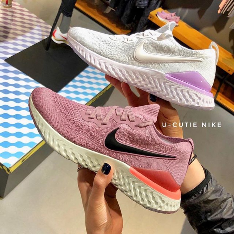 epic react flyknit 2 running shoe womens