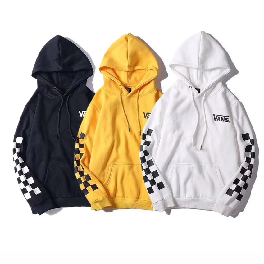 yellow and black vans hoodie