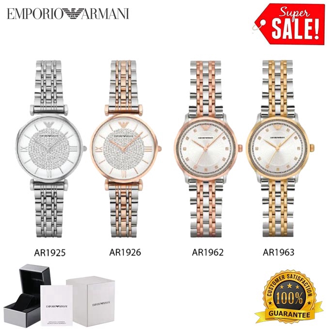 ladies emporio armani watch crystal pave dial ar1926