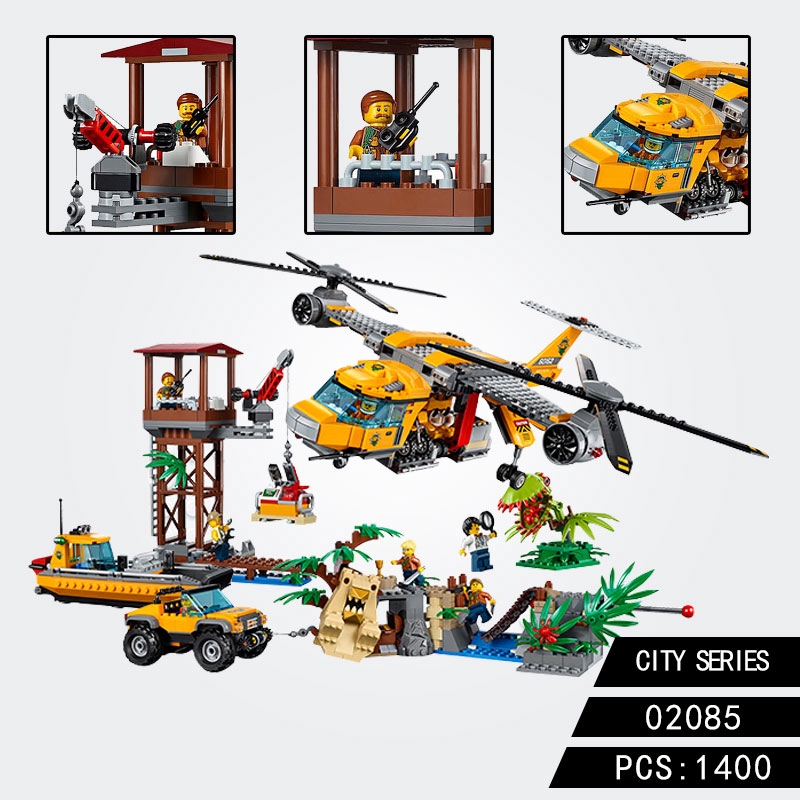 lego air drop helicopter