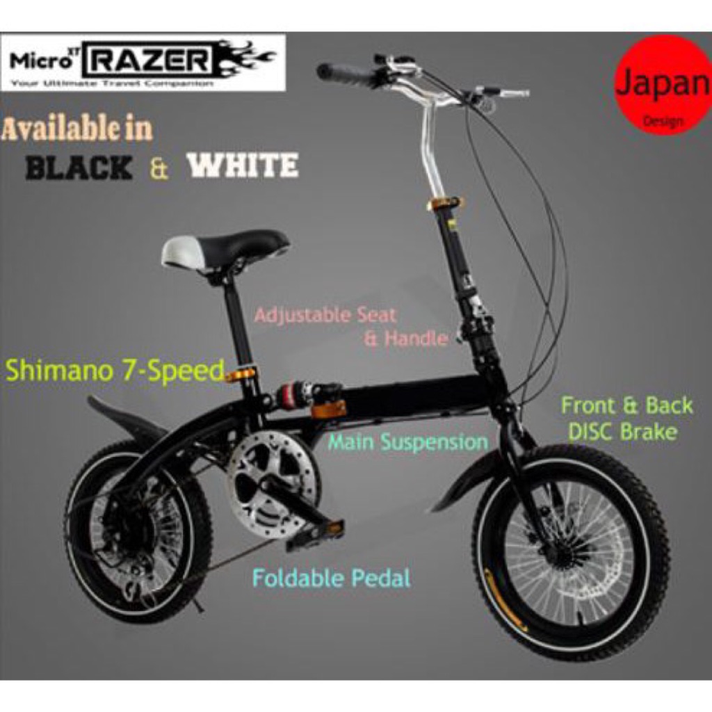 mini razer foldable bike review