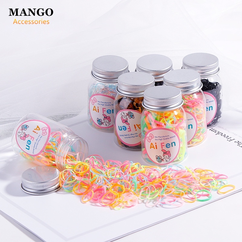 Mango』Children's headband canned disposable candy color rubber band hair  tie hair accessories T826 | Shopee Singapore
