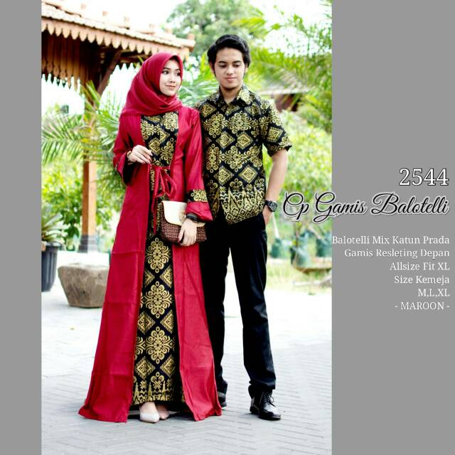 Couple batik  modern kebaya  batik  suit abaya Balotelli 