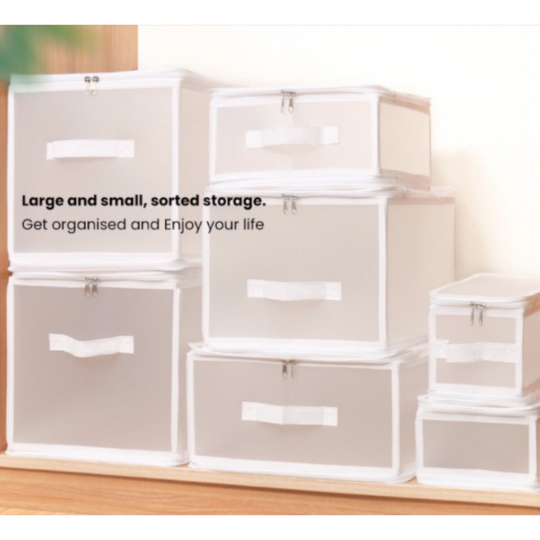 [ChicLady] Wardrobe Organiser / Transparent Storage Box / Clothes ...