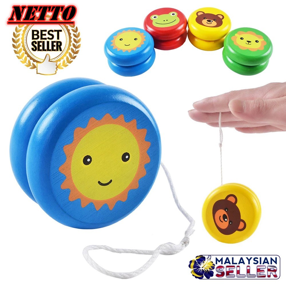 Kids Colorful Wooden Yoyo Toy 
