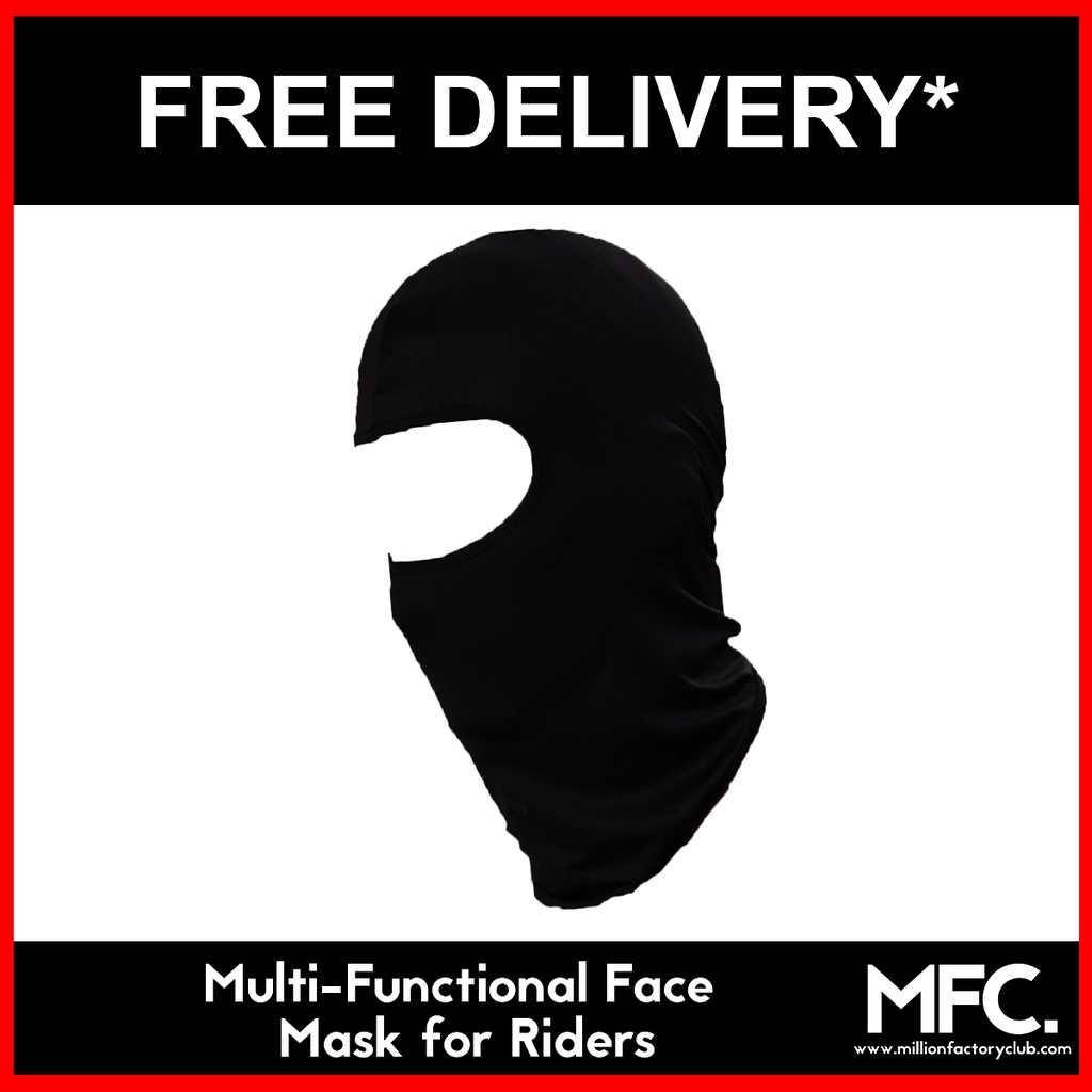 Food Delivery Uv Protection Full Face Mask For Food Delivery Rider Shopee Singapore