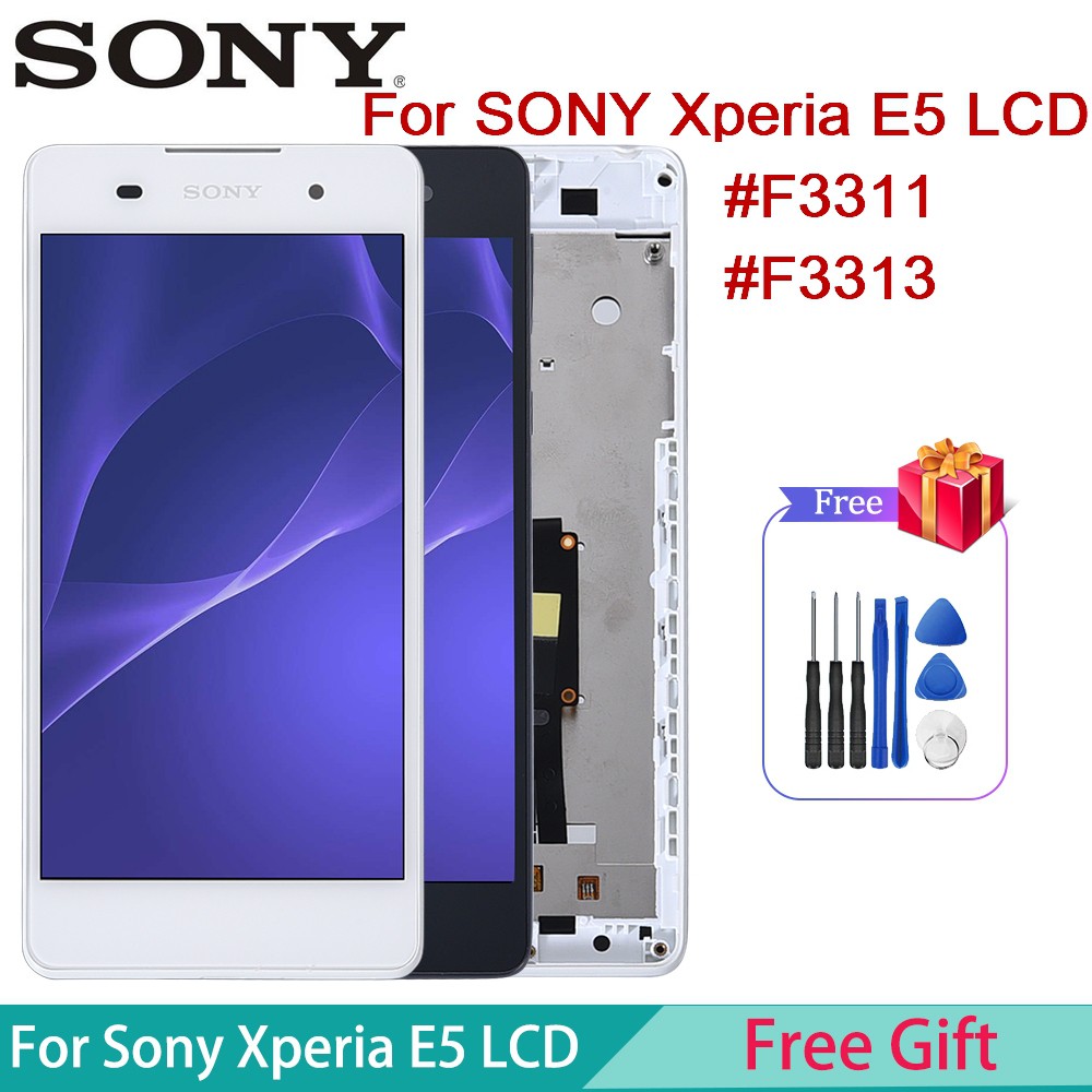 Original Lcd For Sony Xperia E5 Display Touch Screen Digitizer Replacement For Sony Xperia E5 Lcd F3311 F3313 Sony Xperia E5 Lck Tool Shopee Singapore