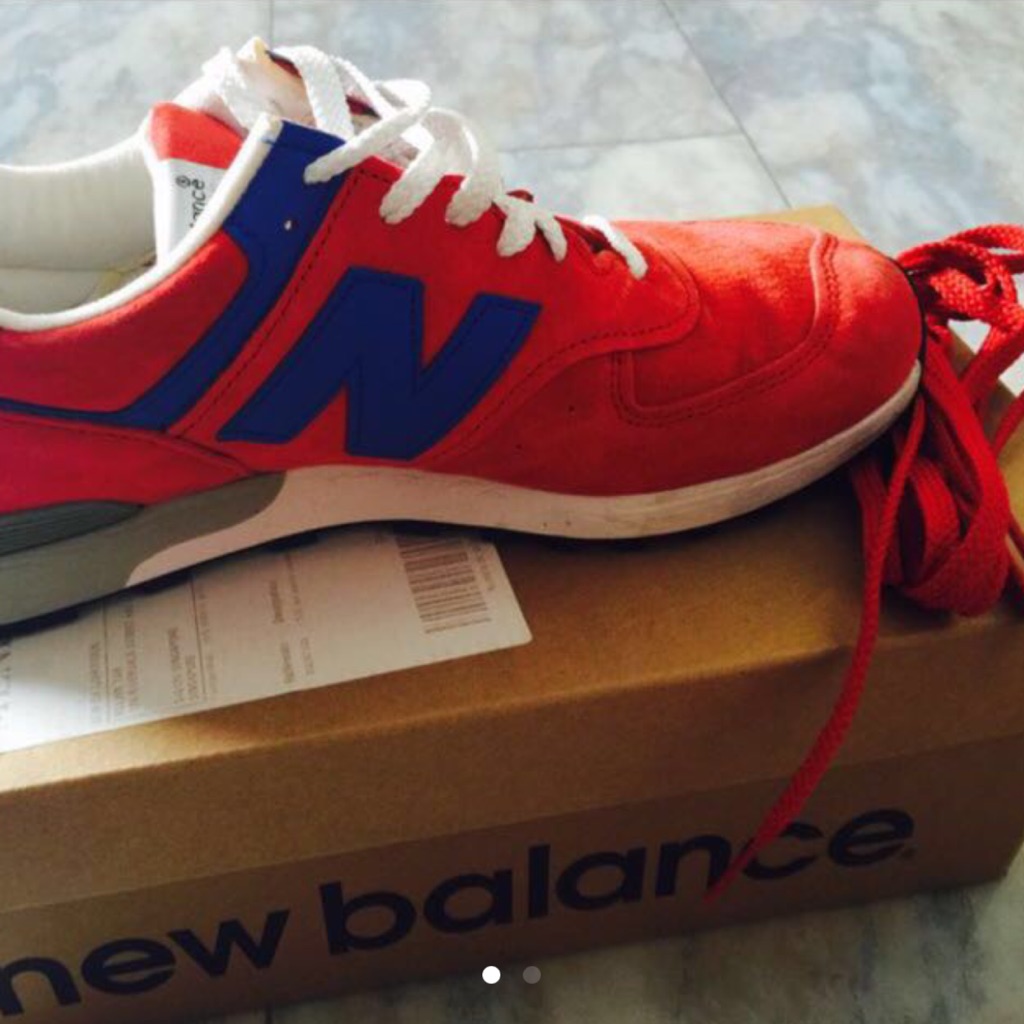 new balance 576 red leather